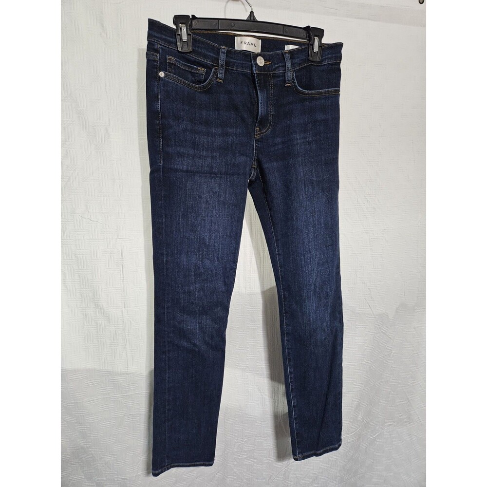 Frame Blue Denim Le Garcon Straight Jeans Size 26W X 29 Inseam